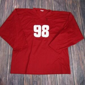 Vintage Amoco Hockey Jersey Shirt Mens Medium Red 98 Contak Mesh 90s